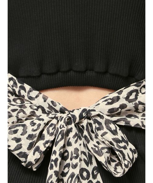 レオパードバックリボンテレコミニワンピース（ワンピース