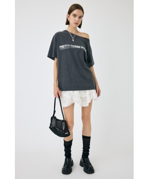 MOUSSY（マウジー）の「DRAPE LACE ミニスカート（スカート・レディース・ホワイト/ブラック・1/2）」の13枚目の写真