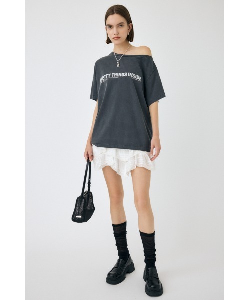 MOUSSY（マウジー）の「DRAPE LACE ミニスカート（スカート・レディース・ホワイト/ブラック・1/2）」の14枚目の写真