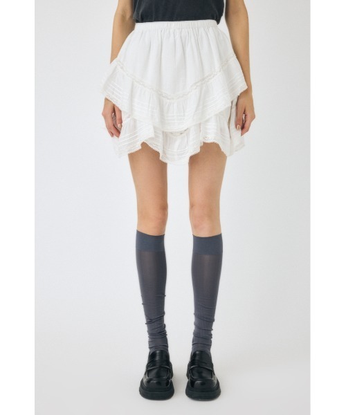 MOUSSY（マウジー）の「DRAPE LACE ミニスカート（スカート・レディース・ホワイト/ブラック・1/2）」の17枚目の写真
