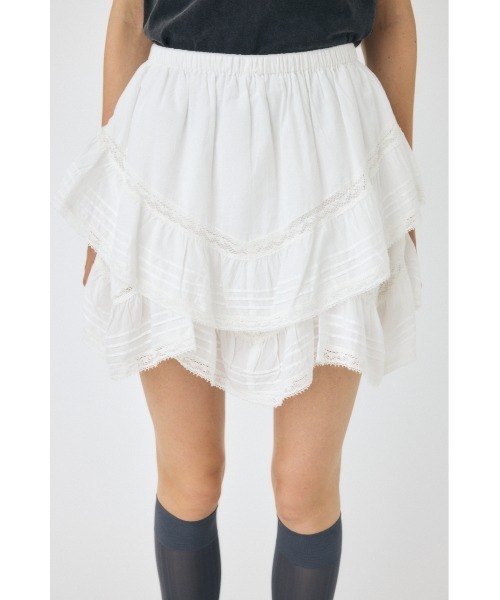 MOUSSY（マウジー）の「DRAPE LACE ミニスカート（スカート・レディース・ホワイト/ブラック・1/2）」の20枚目の写真
