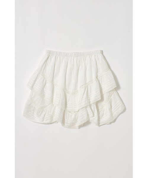 MOUSSY（マウジー）の「DRAPE LACE ミニスカート（スカート・レディース・ホワイト/ブラック・1/2）」の21枚目の写真