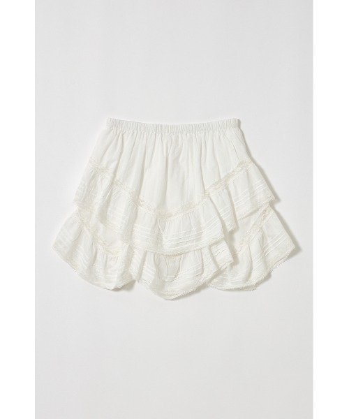 MOUSSY（マウジー）の「DRAPE LACE ミニスカート（スカート・レディース・ホワイト/ブラック・1/2）」の22枚目の写真