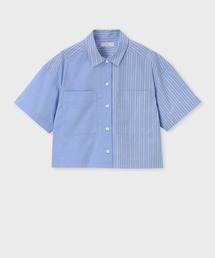 【ポールスミス】半袖シャツ マルチカラー ストライプ柄 XLサイズ 大人気】Paul Smith マルチカラーストライプ柄 半袖シャツ XL