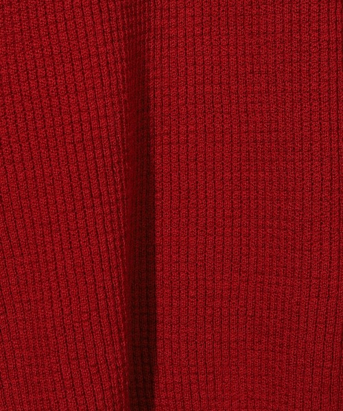 MEN'S BIGI（メンズビギ）の「メリノウール ワッフル編みニット（ニット/セーター・メンズ・ブラック/ホワイト/レッド/ブラウン・01/03/02）」の12枚目の写真