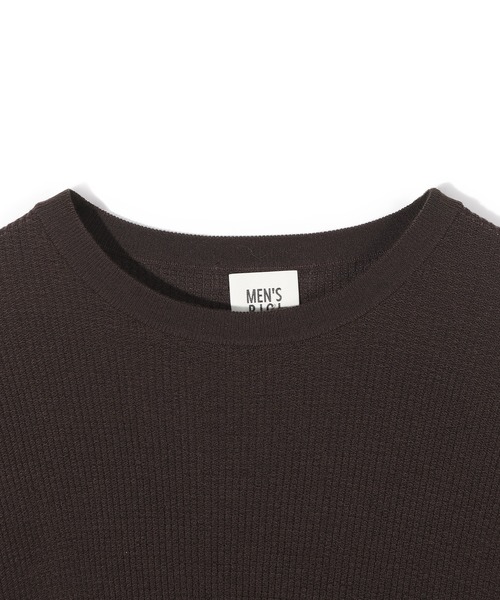 MEN'S BIGI（メンズビギ）の「メリノウール ワッフル編みニット（ニット/セーター・メンズ・ブラック/ホワイト/レッド/ブラウン・01/03/02）」の5枚目の写真