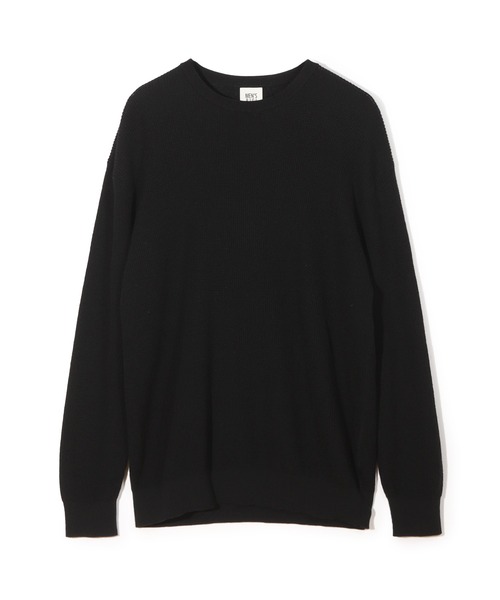 MEN'S BIGI（メンズビギ）の「メリノウール ワッフル編みニット（ニット/セーター・メンズ・ブラック/ホワイト/レッド/ブラウン・01/03/02）」の19枚目の写真