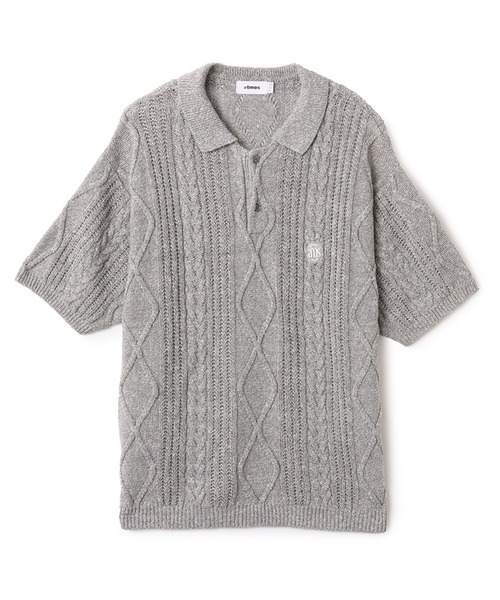 atmos（アトモス）の「atmos Cable Knit Polo Shirt / アトモス ケーブル ニット ポロ シャツ（ニット/セーター・メンズ・ベージュ/グレー・M/L/XL）」の16枚目の写真