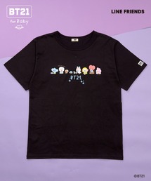 【BT21】プリント&刺しゅう半袖Tシャツ(大人)
