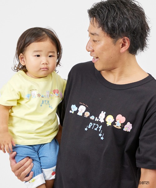 KP(ケーピー)の「【BT21】プリント&刺しゅう半袖Tシャツ(大人)(Tシャツ/カットソー・レディース・パープル/ホワイト/ブラック・SMALL/MEDIUM/LARGE)」の19枚目の写真