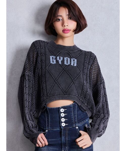 セール】GYDA damage processing ニットトップス（ニット/セーター