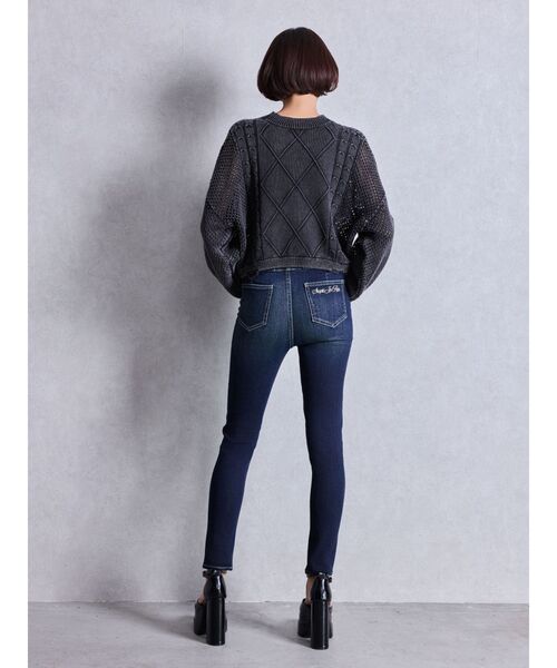 GYDA（ジェイダ）の「GYDA damage processing ニットトップス（ニット/セーター・レディース・ブラック/ネイビー/レッド・FREE）」の8枚目の写真