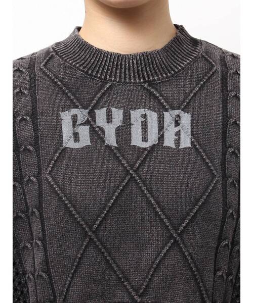 GYDA（ジェイダ）の「GYDA damage processing ニットトップス（ニット/セーター・レディース・ブラック/ネイビー/レッド・FREE）」の19枚目の写真
