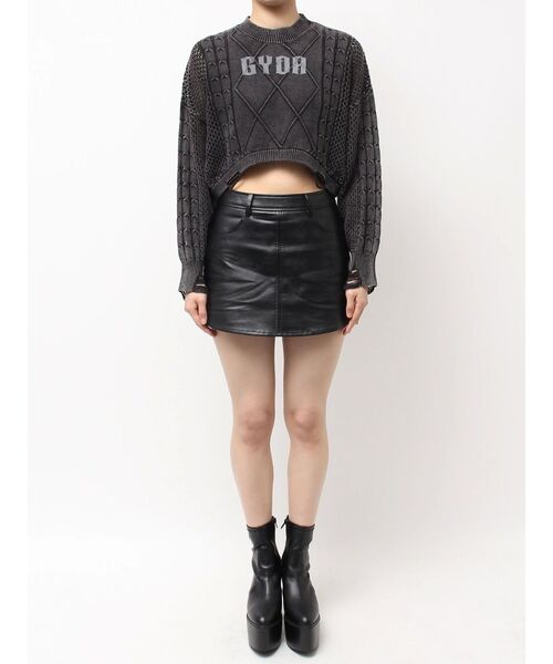 GYDA（ジェイダ）の「GYDA damage processing ニットトップス（ニット/セーター・レディース・ブラック/ネイビー/レッド・FREE）」の11枚目の写真