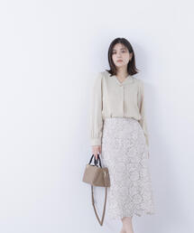 NATURAL BEAUTY BASIC（ナチュラルビューティーベーシック）の「◇モールレースナロースカート（スカート・レディース）」