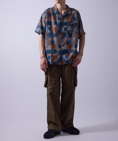  j.n.r.d（ジェー・エヌ・アール・ディー）の「【通気性・ドライタッチ】柄物アソートシャツ（シャツ/ブラウス・メンズ・グレー/ミント/ホワイト/ダークブラウン・M/L/LL）」の17枚目の写真