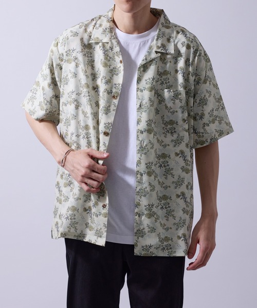  j.n.r.d（ジェー・エヌ・アール・ディー）の「【通気性・ドライタッチ】柄物アソートシャツ（シャツ/ブラウス・メンズ・グレー/ミント/ホワイト/ダークブラウン・M/L/LL）」の7枚目の写真