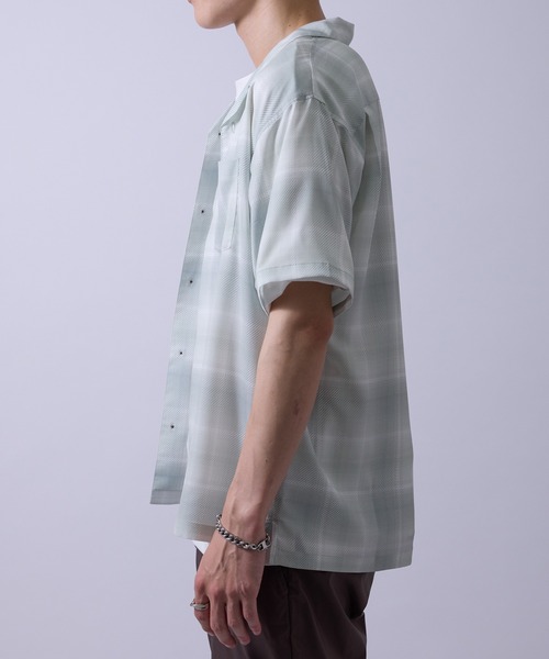  j.n.r.d（ジェー・エヌ・アール・ディー）の「【通気性・ドライタッチ】柄物アソートシャツ（シャツ/ブラウス・メンズ・グレー/ミント/ホワイト/ダークブラウン・M/L/LL）」の8枚目の写真