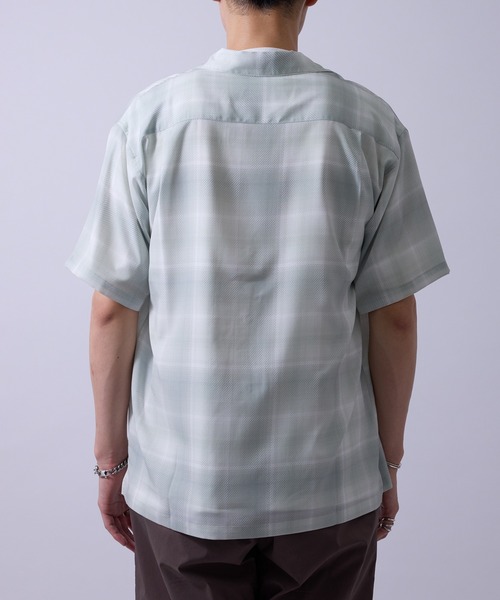  j.n.r.d（ジェー・エヌ・アール・ディー）の「【通気性・ドライタッチ】柄物アソートシャツ（シャツ/ブラウス・メンズ・グレー/ミント/ホワイト/ダークブラウン・M/L/LL）」の9枚目の写真