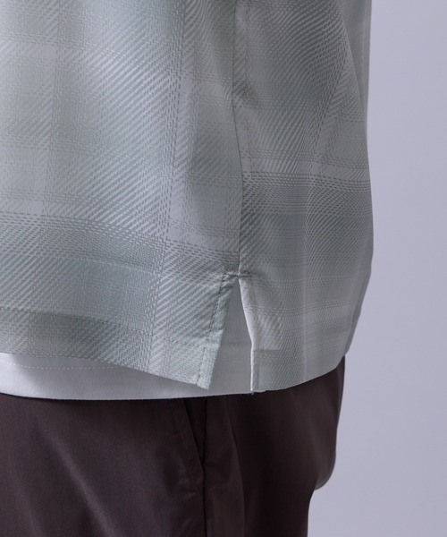  j.n.r.d（ジェー・エヌ・アール・ディー）の「【通気性・ドライタッチ】柄物アソートシャツ（シャツ/ブラウス・メンズ・グレー/ミント/ホワイト/ダークブラウン・M/L/LL）」の13枚目の写真