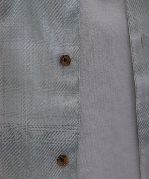  j.n.r.d（ジェー・エヌ・アール・ディー）の「【通気性・ドライタッチ】柄物アソートシャツ（シャツ/ブラウス・メンズ・グレー/ミント/ホワイト/ダークブラウン・M/L/LL）」の14枚目の写真