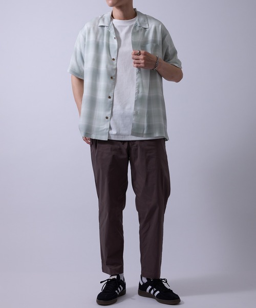  j.n.r.d（ジェー・エヌ・アール・ディー）の「【通気性・ドライタッチ】柄物アソートシャツ（シャツ/ブラウス・メンズ・グレー/ミント/ホワイト/ダークブラウン・M/L/LL）」の16枚目の写真