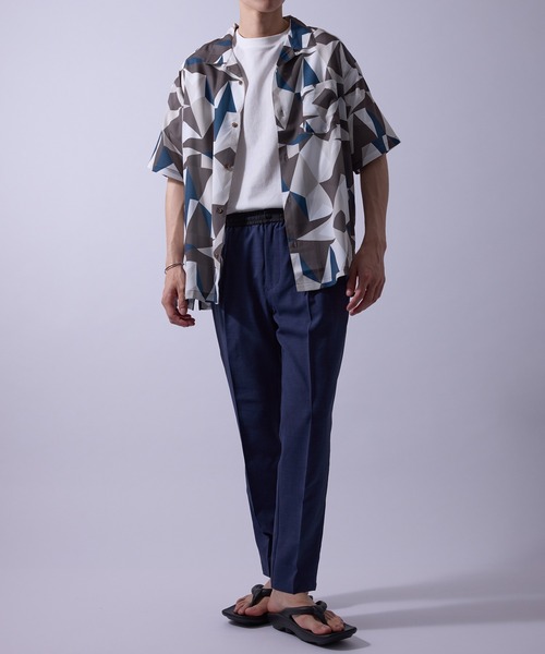  j.n.r.d（ジェー・エヌ・アール・ディー）の「【通気性・ドライタッチ】柄物アソートシャツ（シャツ/ブラウス・メンズ・グレー/ミント/ホワイト/ダークブラウン・M/L/LL）」の18枚目の写真