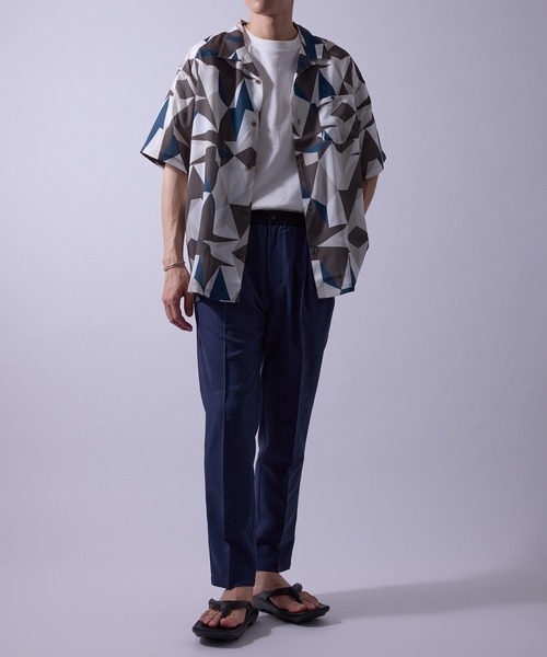  j.n.r.d（ジェー・エヌ・アール・ディー）の「【通気性・ドライタッチ】柄物アソートシャツ（シャツ/ブラウス・メンズ・グレー/ミント/ホワイト/ダークブラウン・M/L/LL）」の19枚目の写真