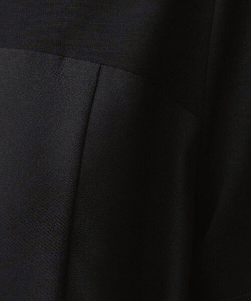 UNTITLED（アンタイトル）の「【きれいめカジュアル/セミフレア】異素材ドッキングワンピース（ワンピース・レディース・ダークブラウン系4/ブラック・50/48/46/44/42/04/03/02/01/00）」の19枚目の写真