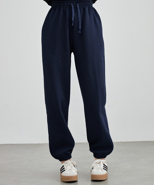 セール】ソリッドカラー ウエスト イージー ジョガー パンツ（その他