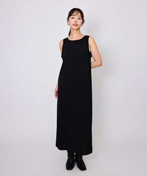 QUEENS COURT（クイーンズコート）の「カットジョーゼットスリーブレスワンピース≪手洗い可能≫（ワンピース・レディース・ブラウン/ブラック・M）」の10枚目の写真