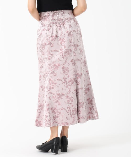 MISCH MASCH(ミッシュマッシュ)の「ボタニカルジャガードマーメイドスカート(スカート・レディース・グレー/ピンク・M/S)」の4枚目の写真
