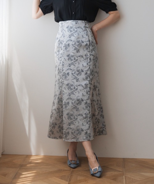 MISCH MASCH(ミッシュマッシュ)の「ボタニカルジャガードマーメイドスカート(スカート・レディース・グレー/ピンク・M/S)」の21枚目の写真