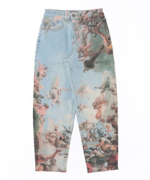 Desigual（デシグアル）の「ルネサンス風テーパードストリートデニムパンツ（デニムパンツ・レディース・ブルー・40/36/44/42/38/34）」の6枚目の写真