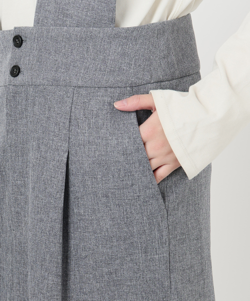 セール】セミツイードサッシュワンピスカート（ワンピース）｜SLOBE