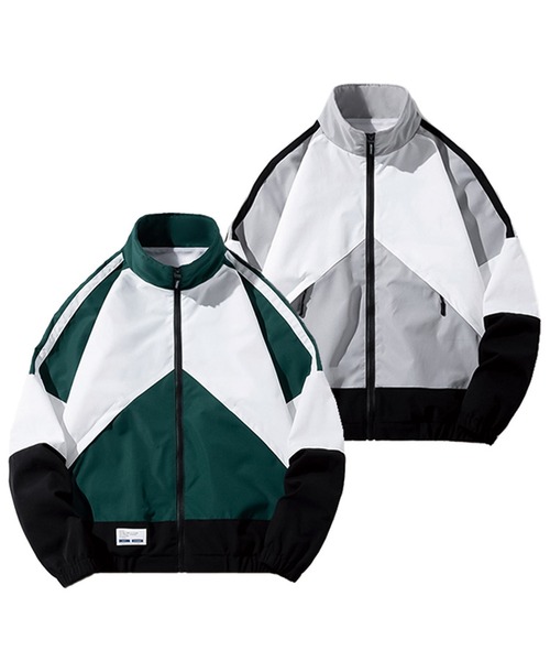 SBG(エスビー)の「SBG トラックジャケット(その他アウター・メンズ・グレー/グリーン・MEDIUM/LARGE)」の3枚目の写真