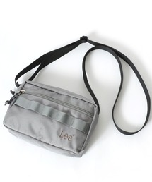 Lee | Lee/リー 撥水 ロゴ ワンポイント刺繍 テープ付き スクエアショルダーバッグ/レディース メンズ(ショルダーバッグ)