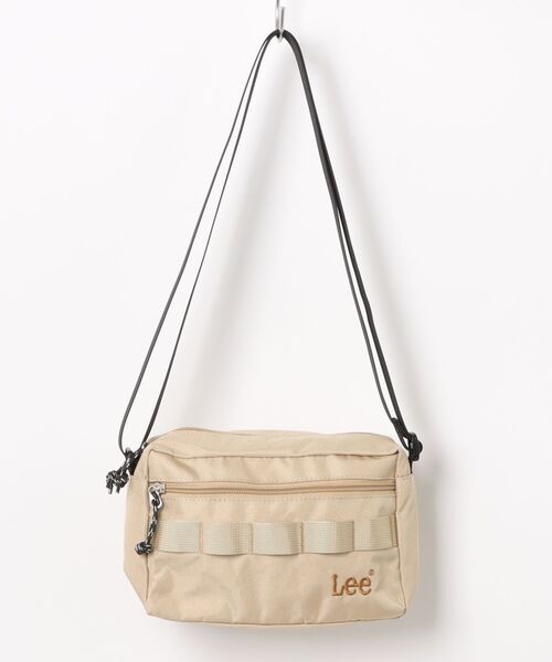 Lee（リー）の「Lee/リー 撥水 ロゴ ワンポイント刺繍 テープ付き スクエアショルダーバッグ/レディース メンズ（ショルダーバッグ・レディース・グレー/ブラック/カーキ/ベージュ・FREE）」の15枚目の写真