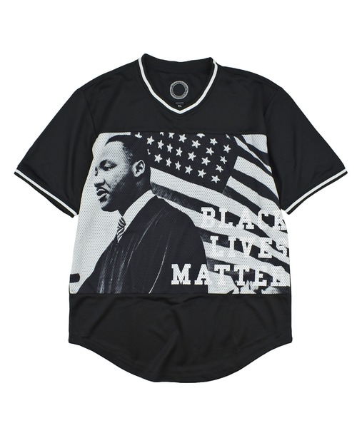VINTAGE(ヴィンテージ)の「【USED】“BLACK LIVES MATTER” ゲームシャツ(Tシャツ/カットソー・メンズ・ブラック・X-LARGE)」の1枚目の写真