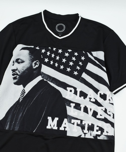 VINTAGE(ヴィンテージ)の「【USED】“BLACK LIVES MATTER” ゲームシャツ(Tシャツ/カットソー・メンズ・ブラック・X-LARGE)」の2枚目の写真