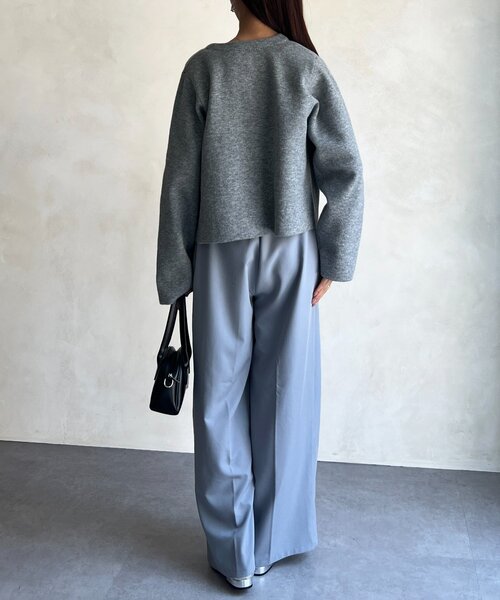 Chez toi（シェトワ）の「軽ニットカーディガン（カーディガン/ボレロ・レディース・ブラック/グレー/ブルー・FREE）」の13枚目の写真