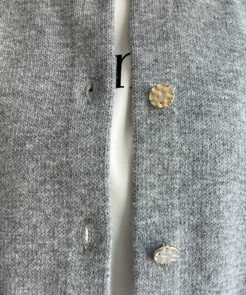 Chez toi（シェトワ）の「軽ニットカーディガン（カーディガン/ボレロ・レディース・ブラック/グレー/ブルー・FREE）」の6枚目の写真