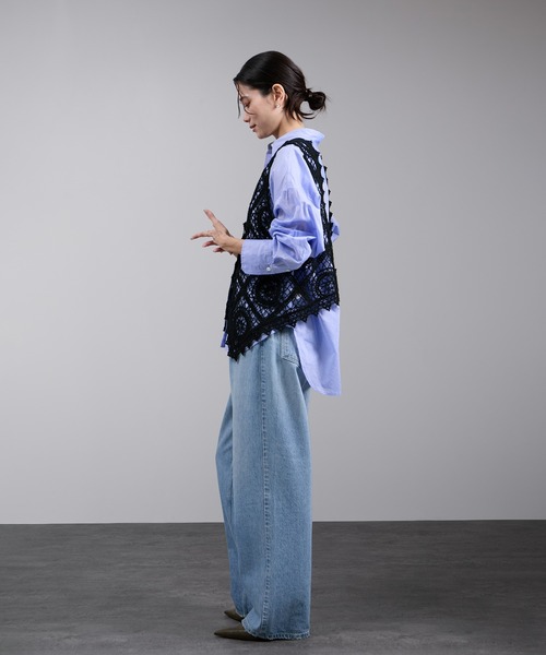 セール】エンブロイダリーレースジレ（ベスト）｜SALON adam et rope