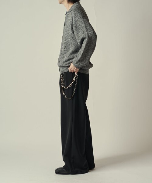 Lui's（ルイス）の「撚杢カーディガン（カーディガン/ボレロ・メンズ・グレー/ブラック・S/M）」の8枚目の写真