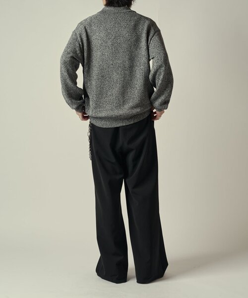 Lui's（ルイス）の「撚杢カーディガン（カーディガン/ボレロ・メンズ・グレー/ブラック・S/M）」の9枚目の写真