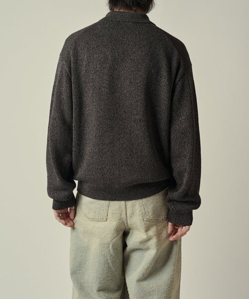 Lui's（ルイス）の「撚杢カーディガン（カーディガン/ボレロ・メンズ・グレー/ブラック・S/M）」の12枚目の写真