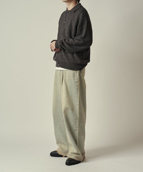 Lui's（ルイス）の「撚杢カーディガン（カーディガン/ボレロ・メンズ・グレー/ブラック・S/M）」の14枚目の写真