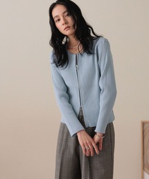 WZIPリブカーディガンLS 583233