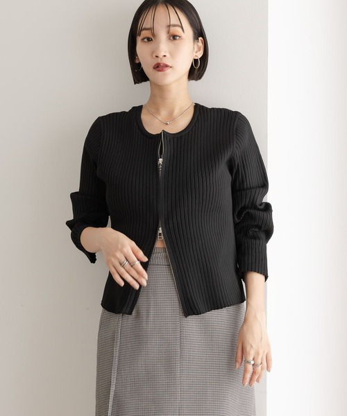 セール】WZIPリブカーディガンLS 583233（カーディガン