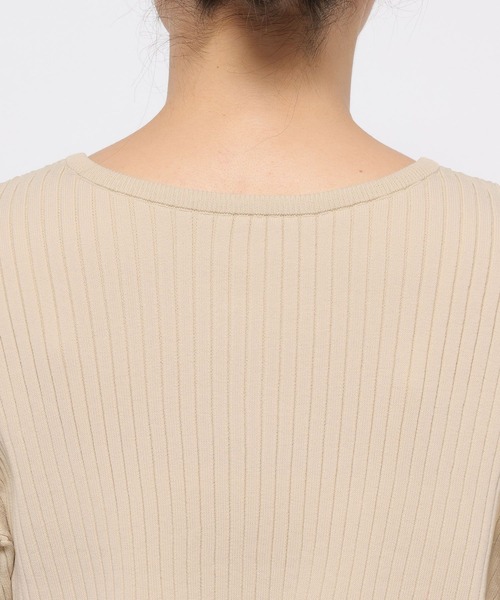 LOWRYS FARM（ローリーズファーム）の「ＷＺＩＰリブカーディガンＬＳ  583233（カーディガン/ボレロ・レディース・ブラック/ブルー/レッド/アイボリー・LONG/SHORT）」の13枚目の写真